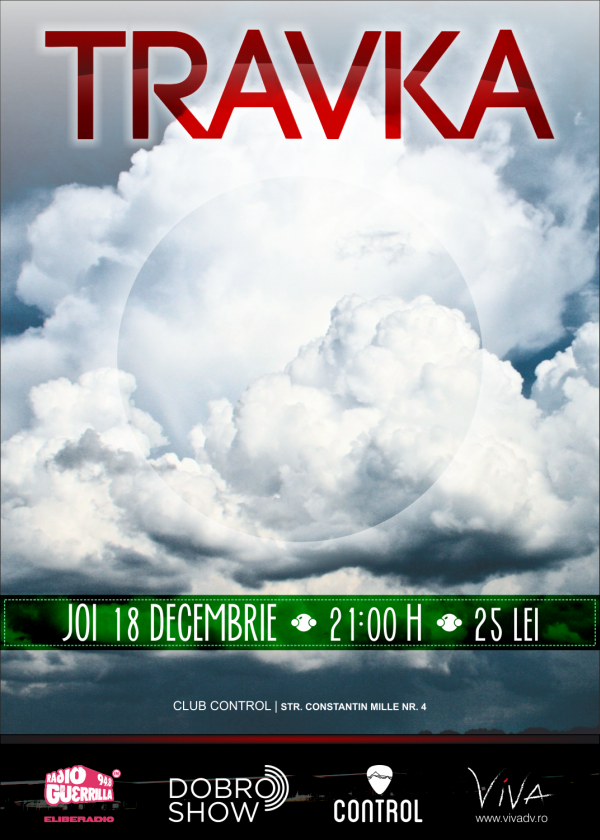 Travka concerteaza pe 18 decembrie in Club Control din Bucuresti